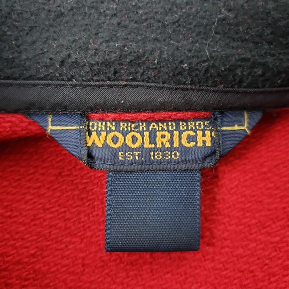 Woolrich Large Red Nordic Wool Zippered Jacket - Picture 5 of 8